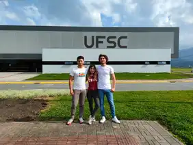 THI students during their semester abroad at UFSC within the scope of the eng.join! project