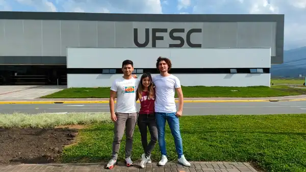 THI students during their semester abroad at UFSC within the scope of the eng.join! project