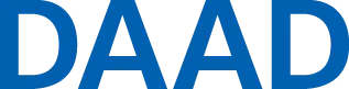 Abbildung des DAAD Logos in blauer Schrift DAAD