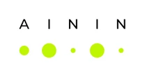 Darstellung des AININ-Logos mit dem Buchstaben AININ und neongrünen Punkten darunter